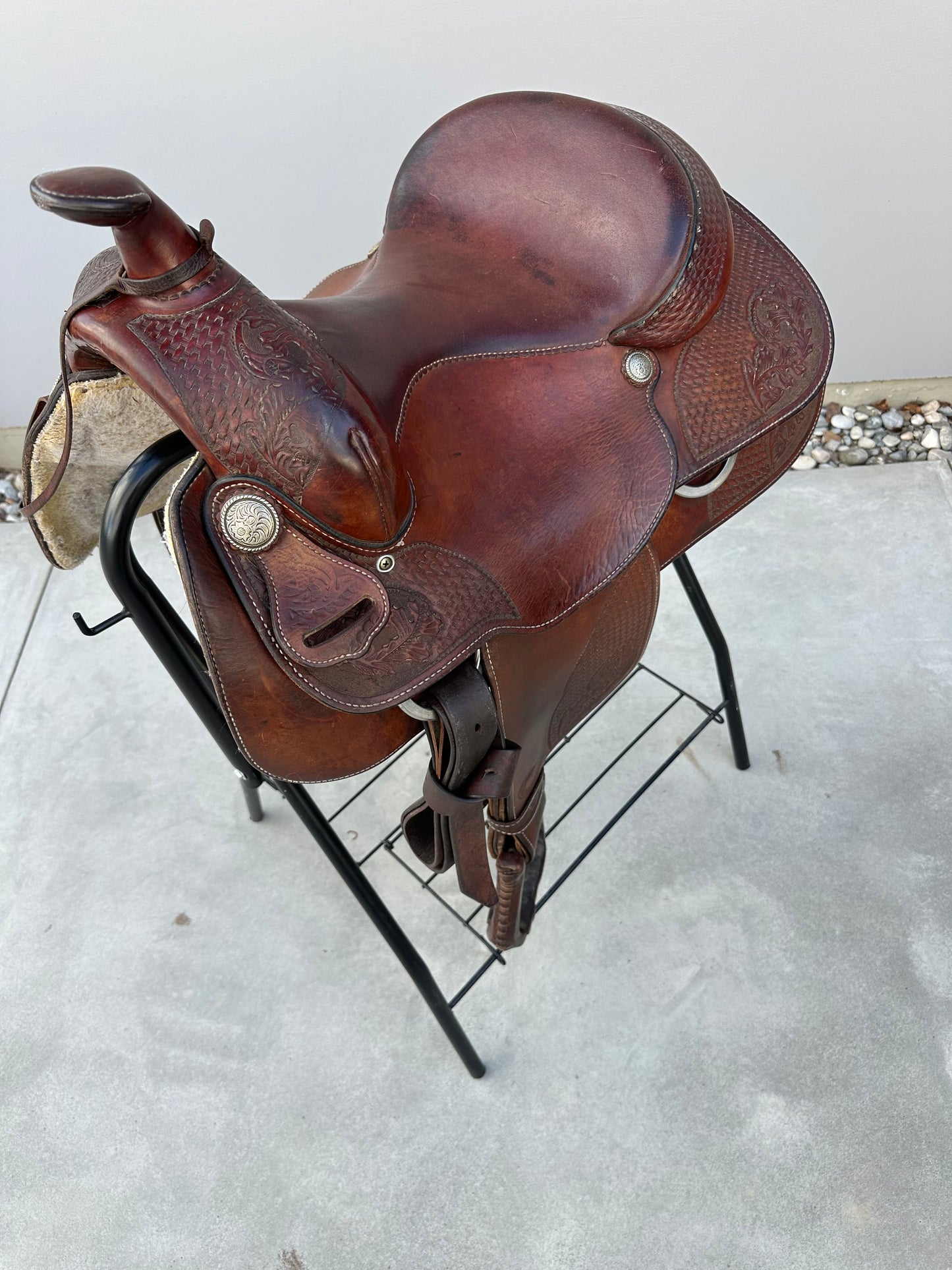 Tex Tan Hereford Brand, QH”, 14.5”