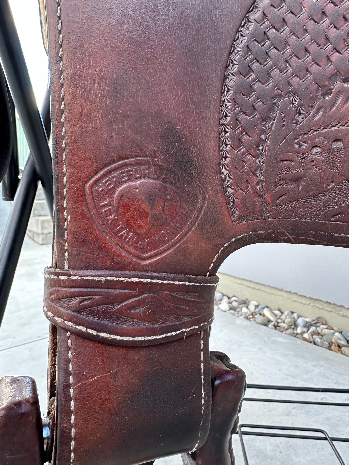 Tex Tan Hereford Brand, QH”, 14.5”
