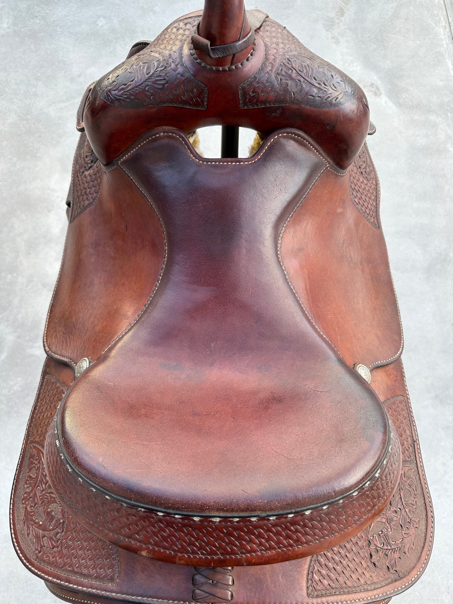 Tex Tan Hereford Brand, QH”, 14.5”