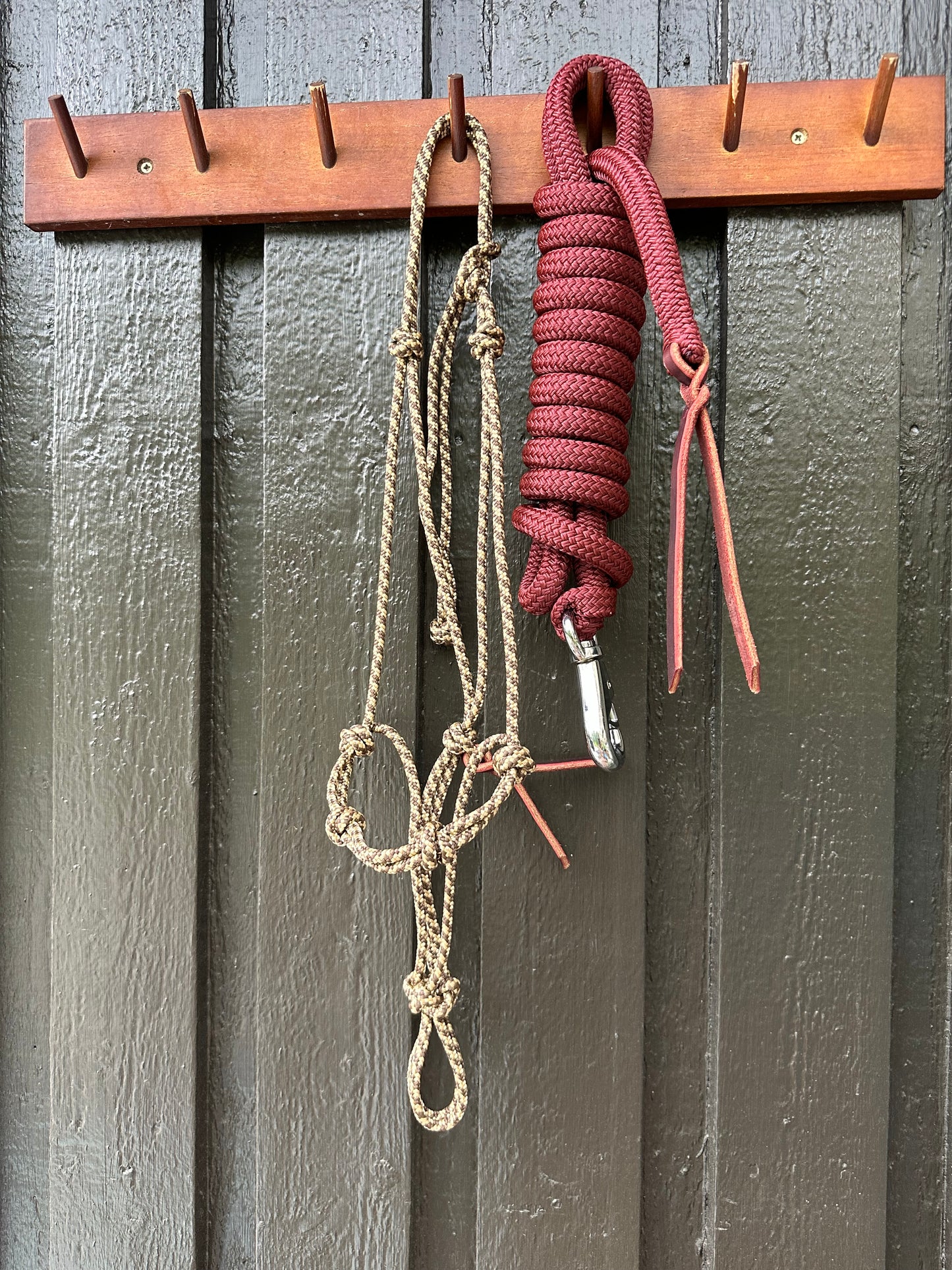 Praline Halter & Roasted Aubergine Rope Set (Avg./ 3.6m)