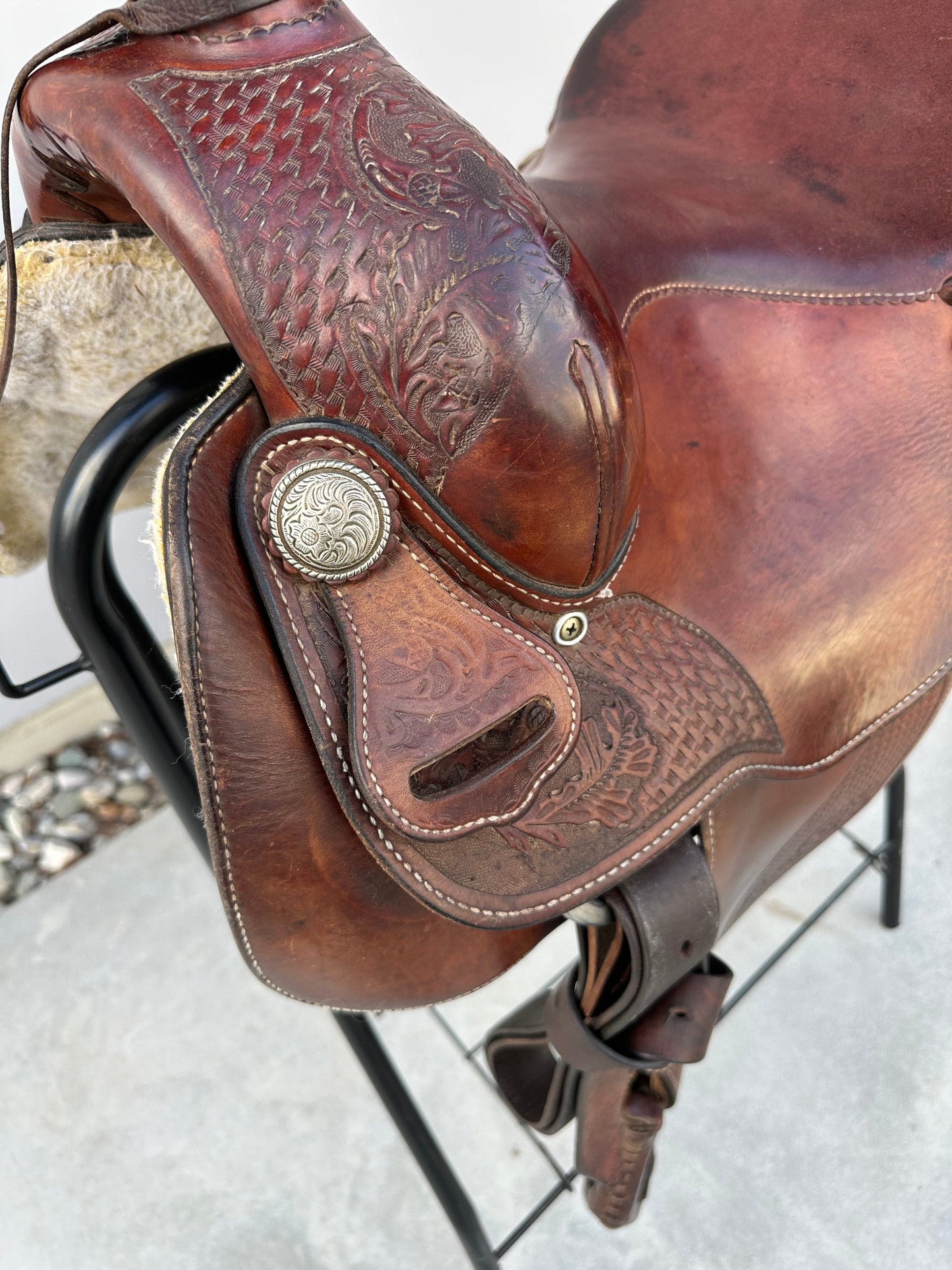 Tex Tan Hereford Brand, QH”, 14.5”