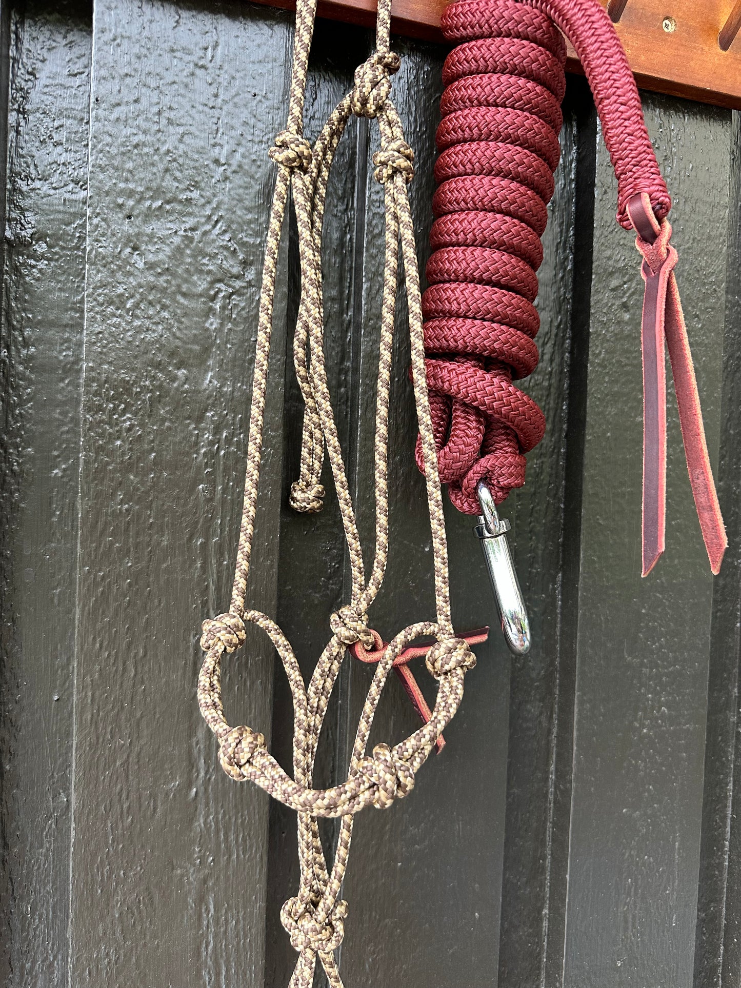 Praline Halter & Roasted Aubergine Rope Set (Avg./ 3.6m)