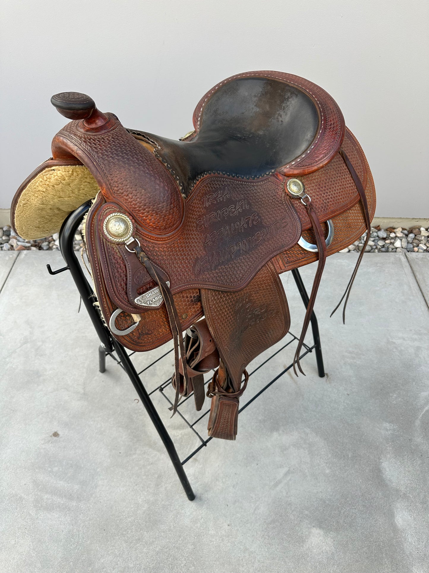 Bob’s Custom - Shawn Flarida Reining Saddle, FQH, 16.5”