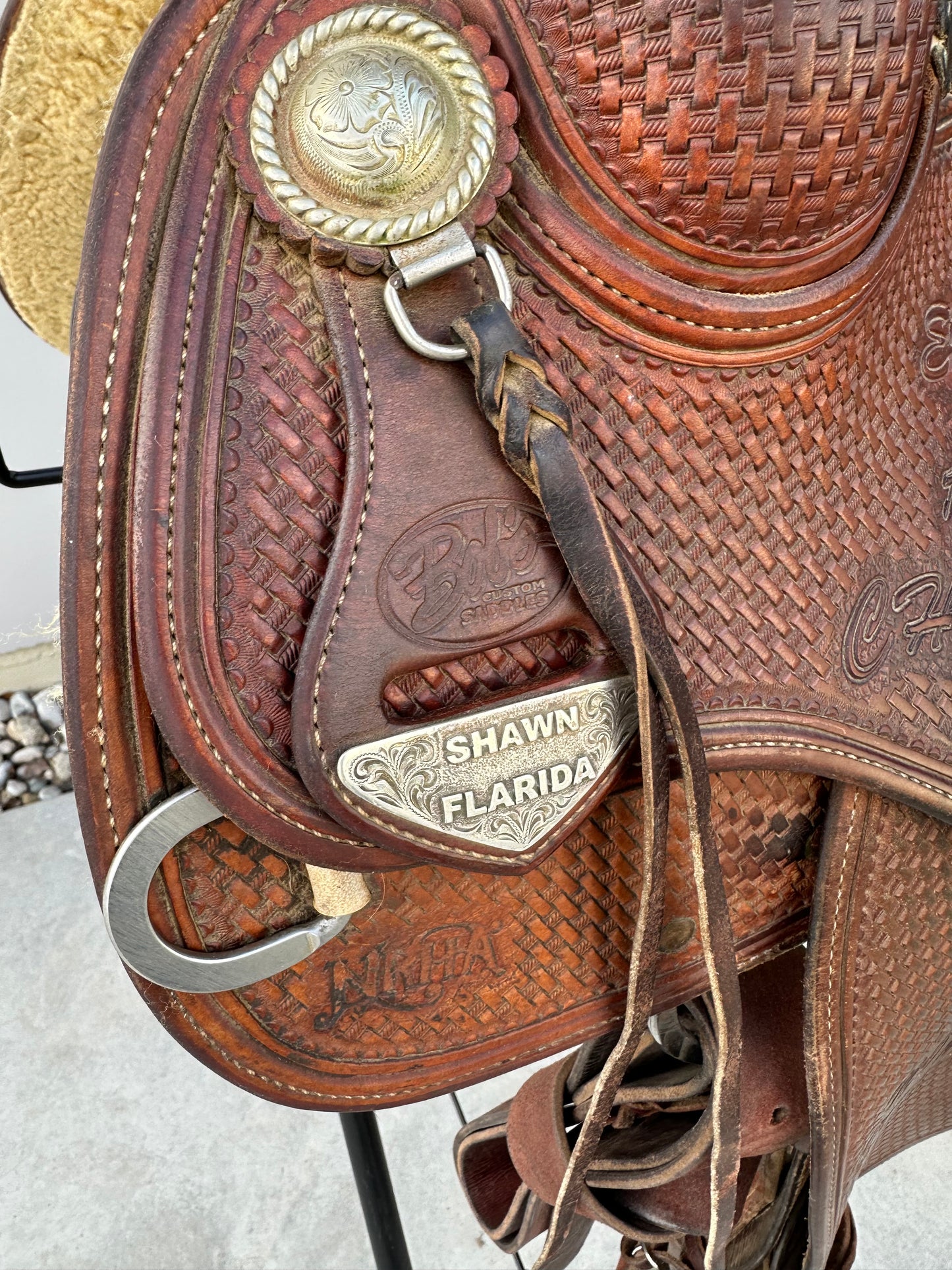 Bob’s Custom - Shawn Flarida Reining Saddle, FQH, 16.5”