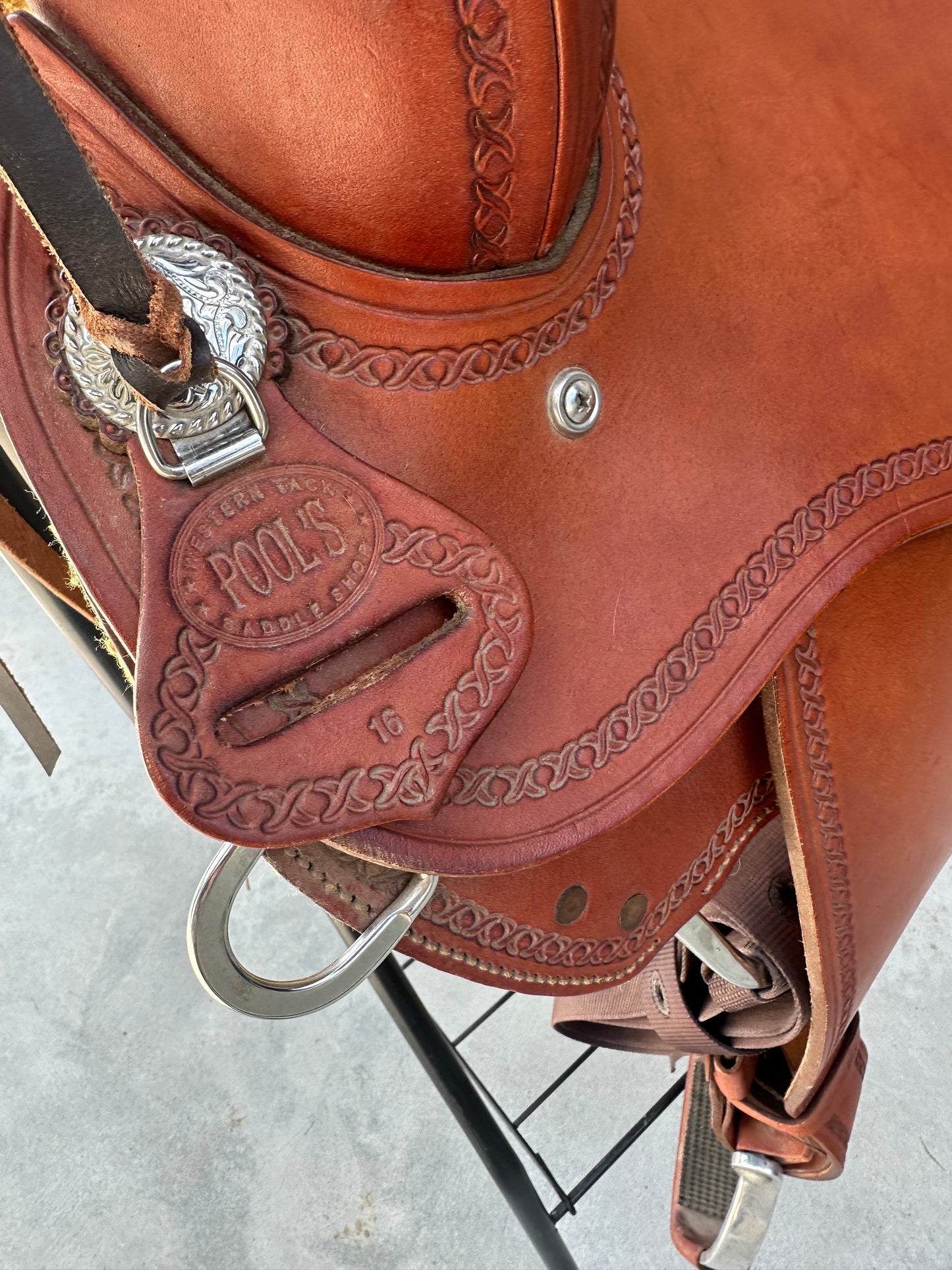 Pool’s Full Contact Saddle, FQH, 16”