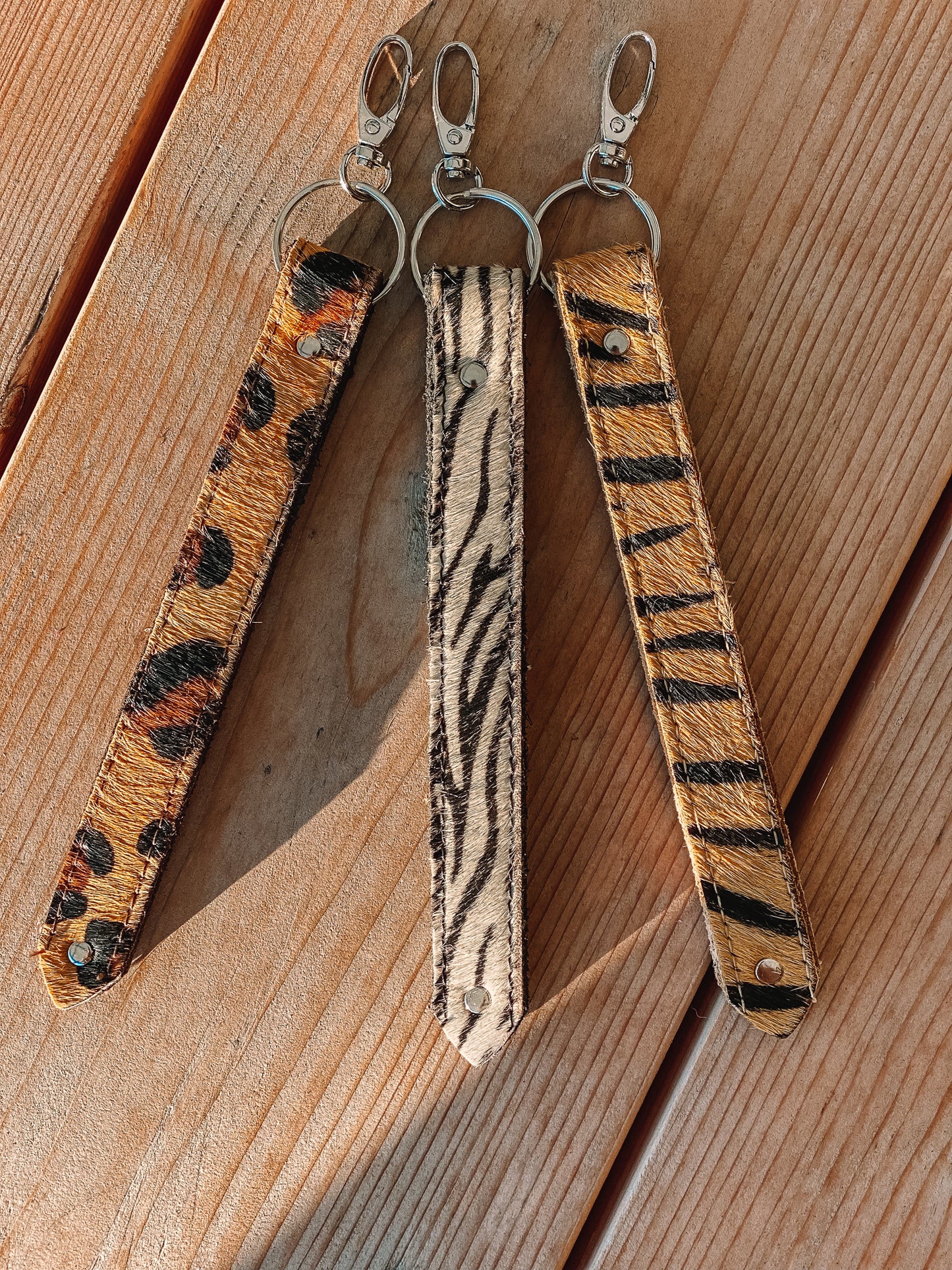 Exotic Leather Keyring & Bag Charm