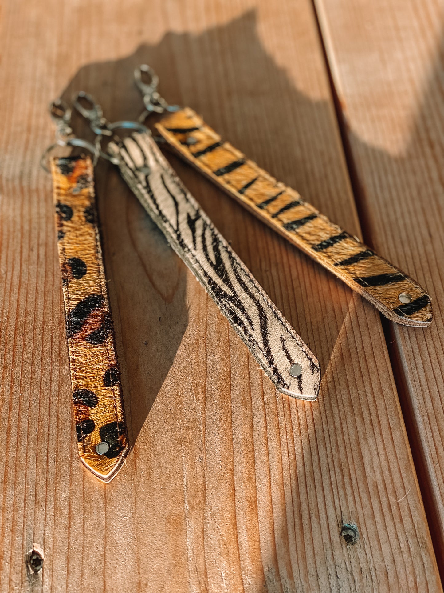 Exotic Leather Keyring & Bag Charm