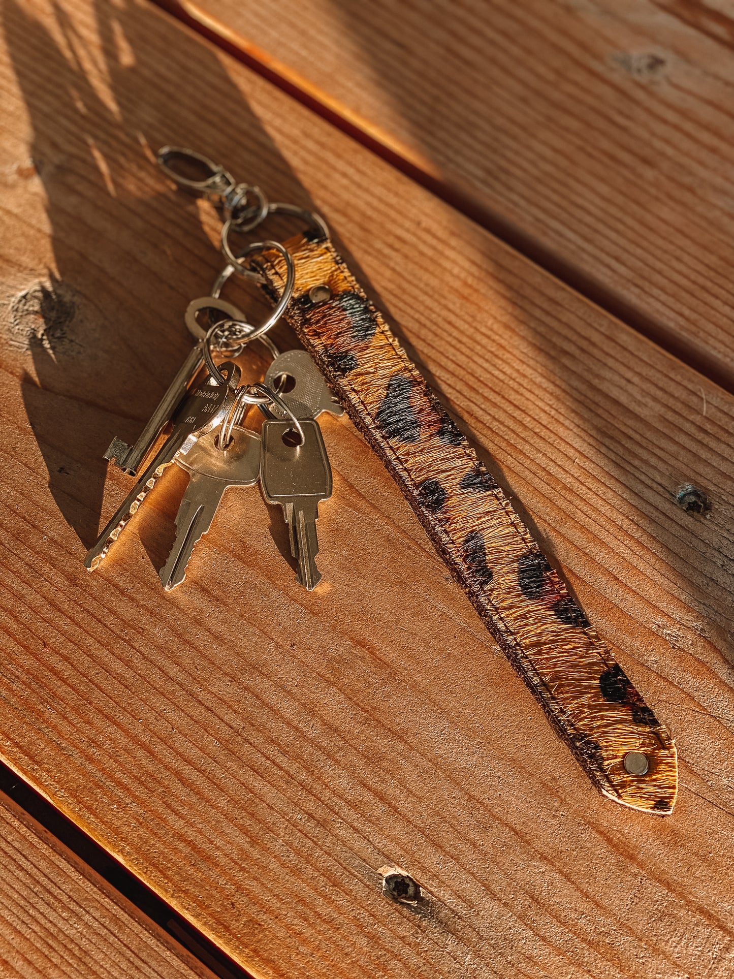 Exotic Leather Keyring & Bag Charm