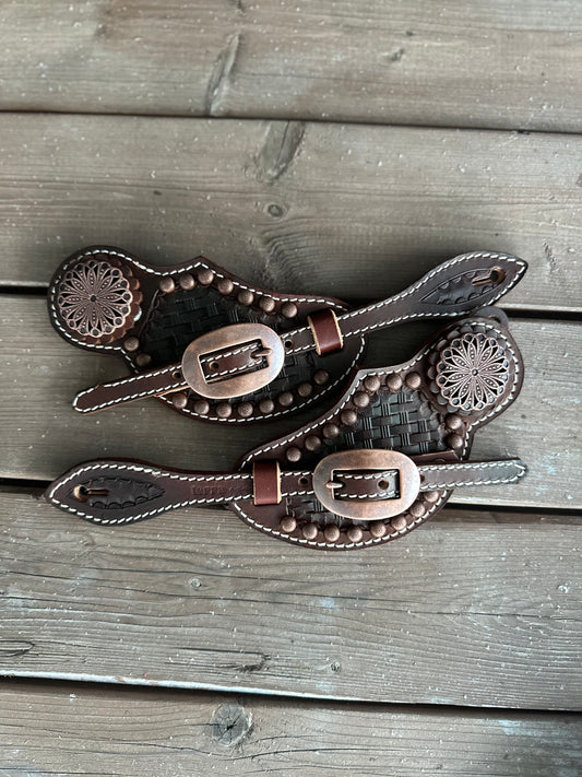 Spur Straps Copper Flower