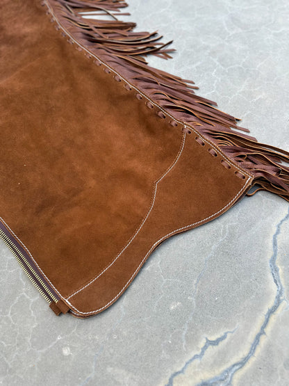 Brown Rough Out Chaps