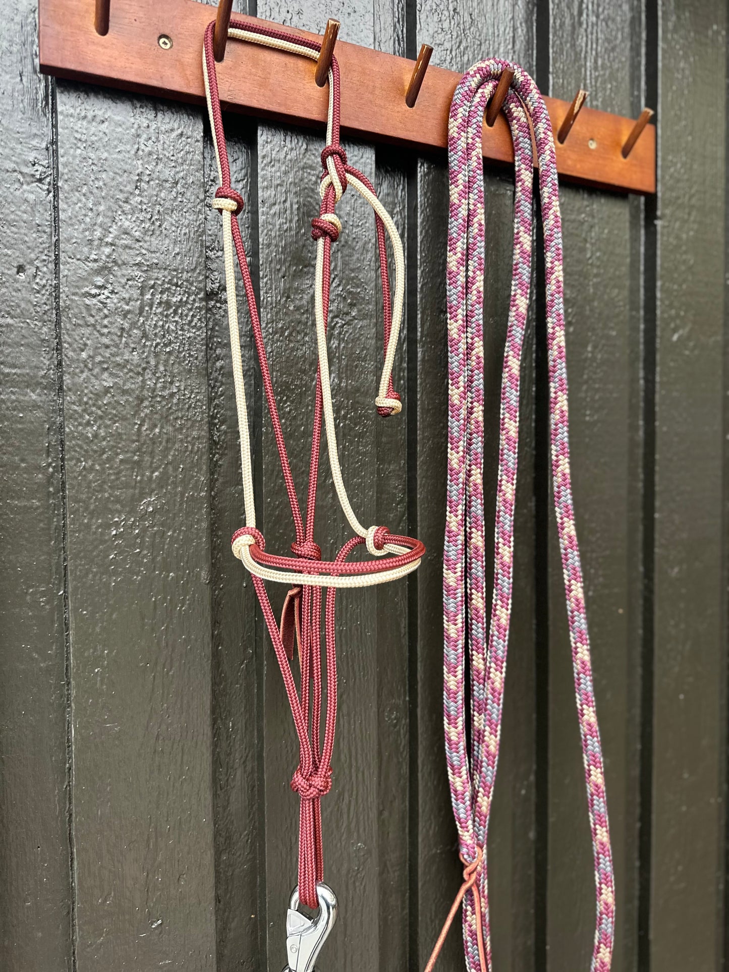 Burgundy Halter & Rope Set