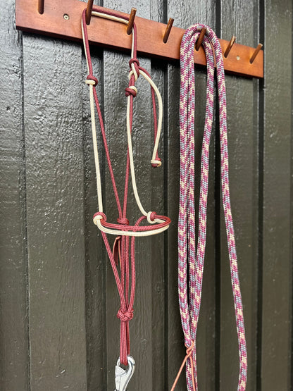 Burgundy Halter & Rope Set