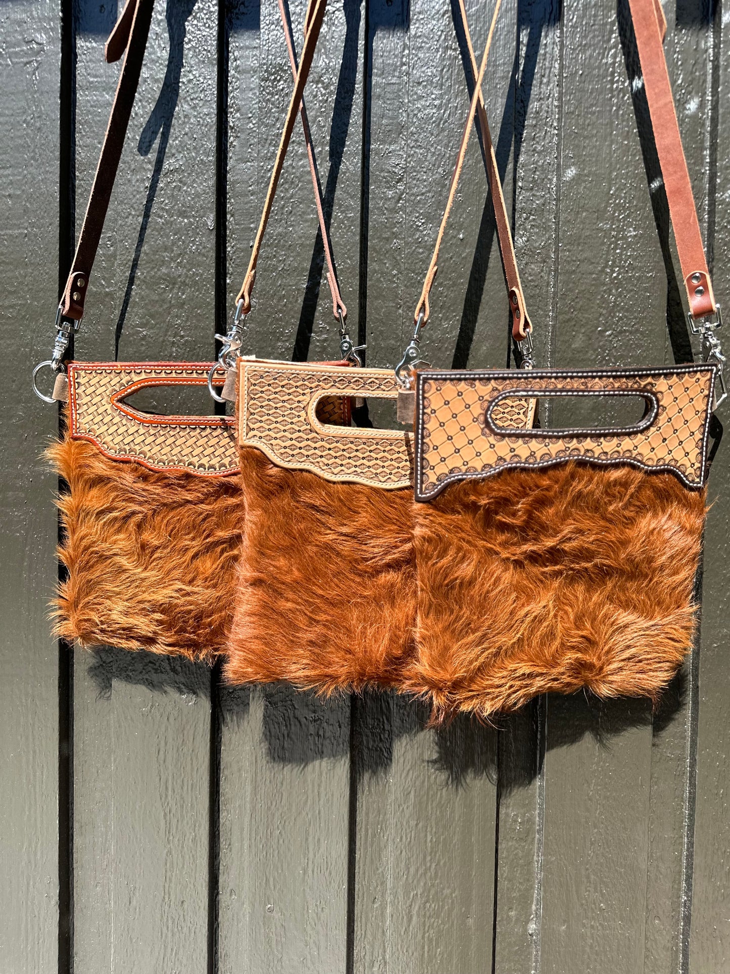 Cowhide Western Style Purse