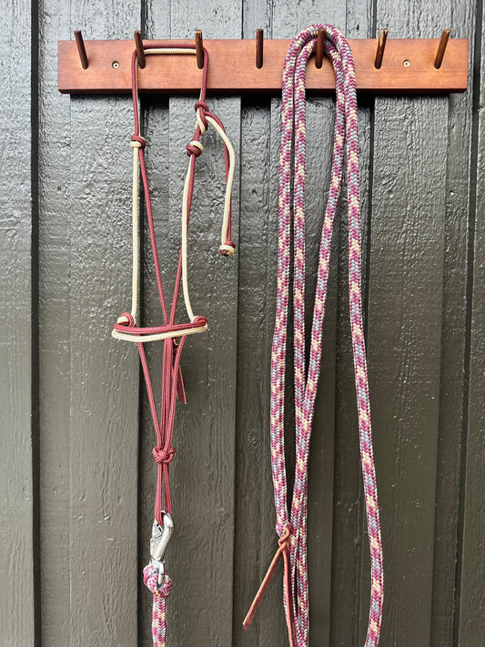 Burgundy Halter & Rope Set