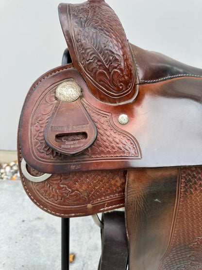 A. Frinta Saddlery for Rocking B, FQH 16“