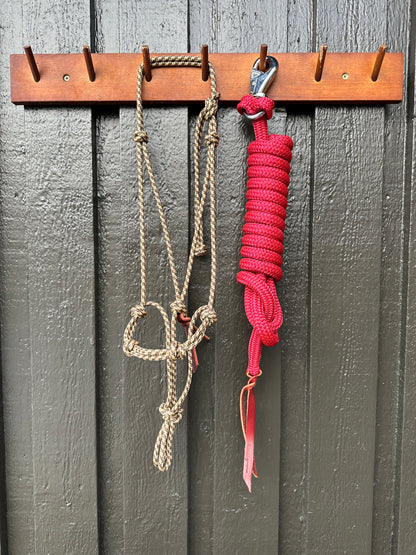 Praline Halter & Raspberry Rope Set (Avg./ 3.6m)