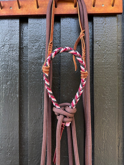 Maroon Loping Hackamore