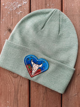 Load image into Gallery viewer, Leather Patch Beanie

