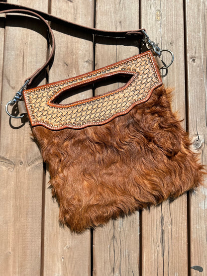 Cowhide Western Style Purse