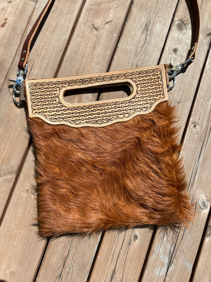 Cowhide Western Style Purse