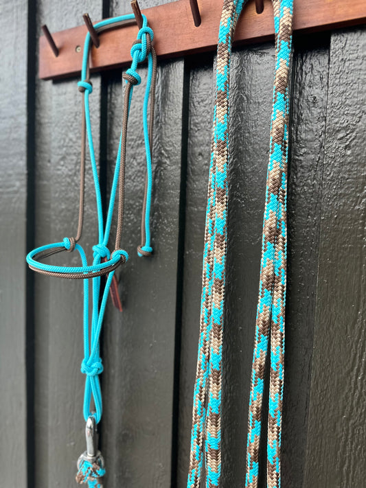 Turquoise Halter & Rope Set