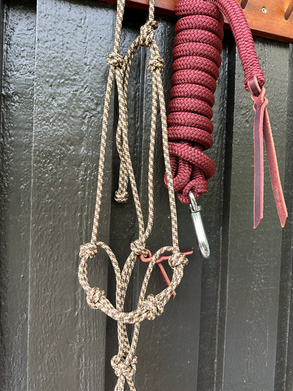 Praline Halter & Roasted Aubergine Rope Set (Avg./ 3.6m)