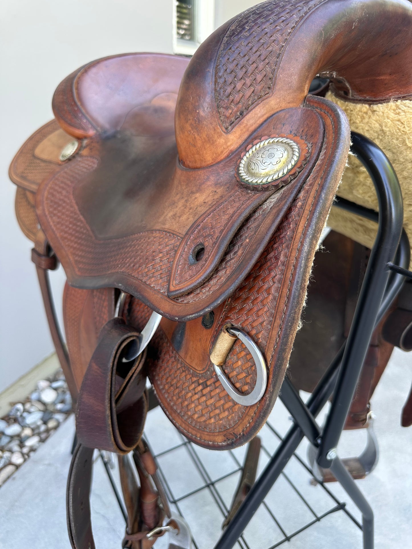 Bobs Custom Saddle, FQH, 16“