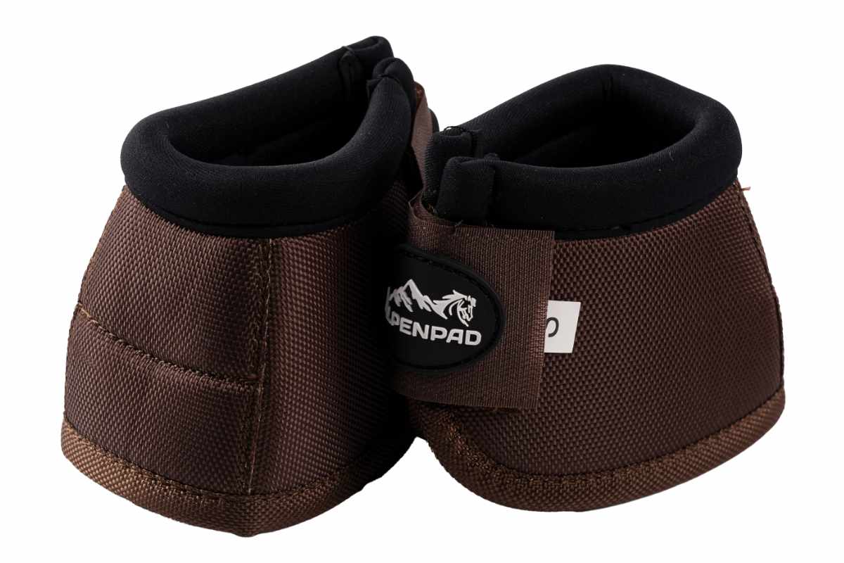 AlpenPad EquiShield No-Turn Bell Boots Brown
