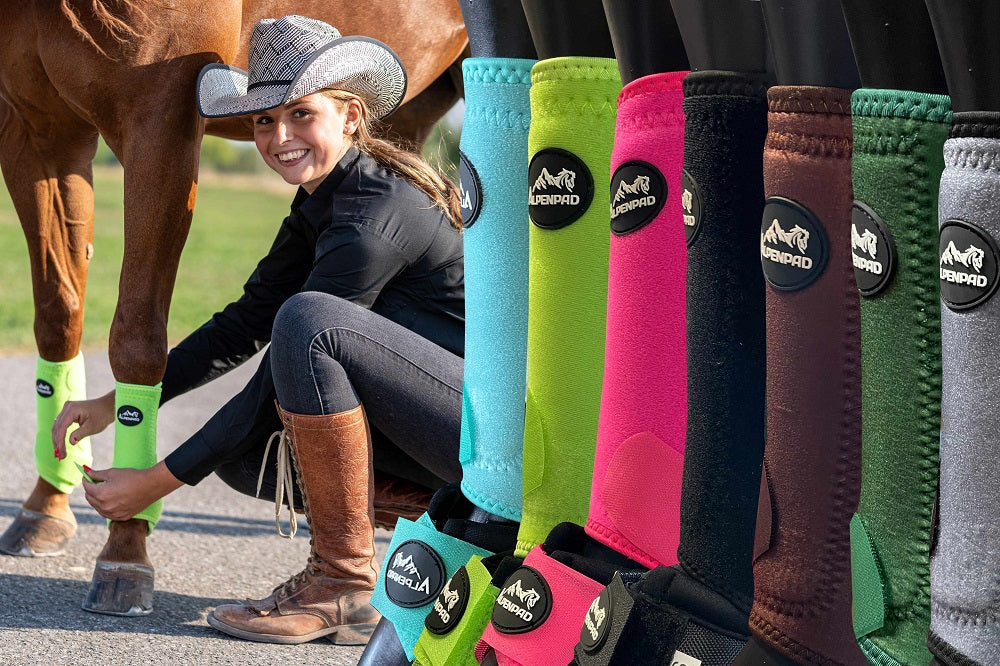 AlpenPad EquiShield Fetlock Support Boots Brown