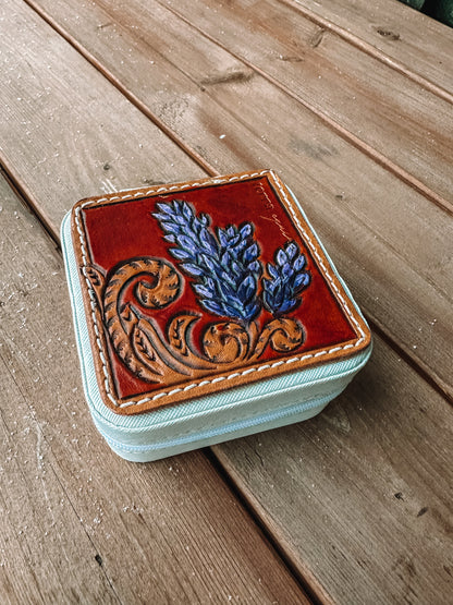 Tooled Leather Jewellery Box