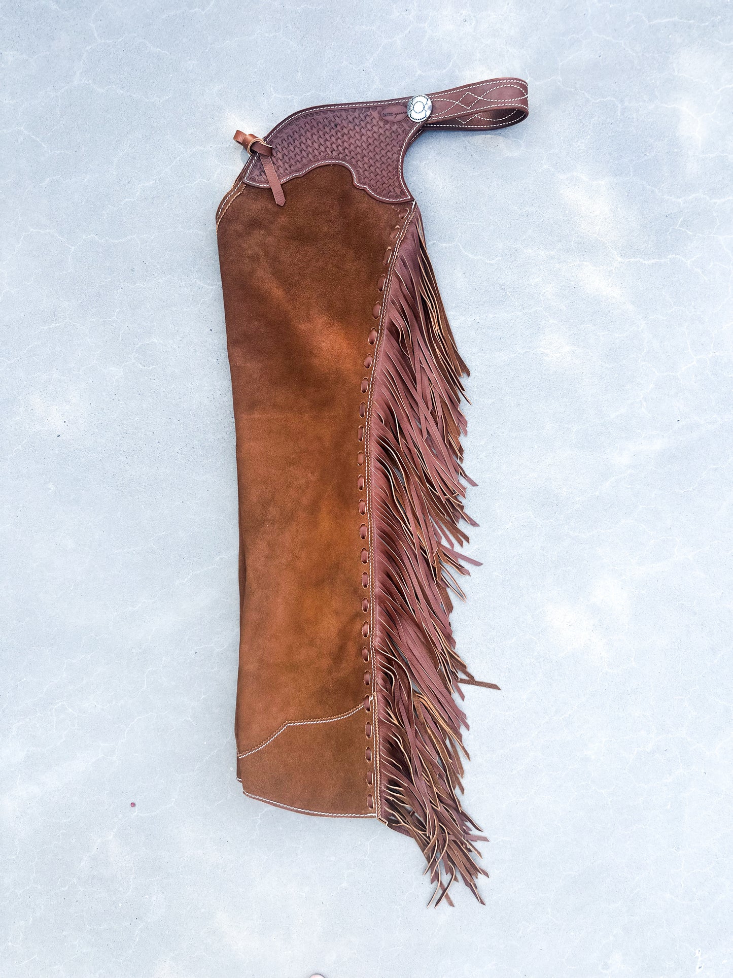 Brown Rough Out Chaps