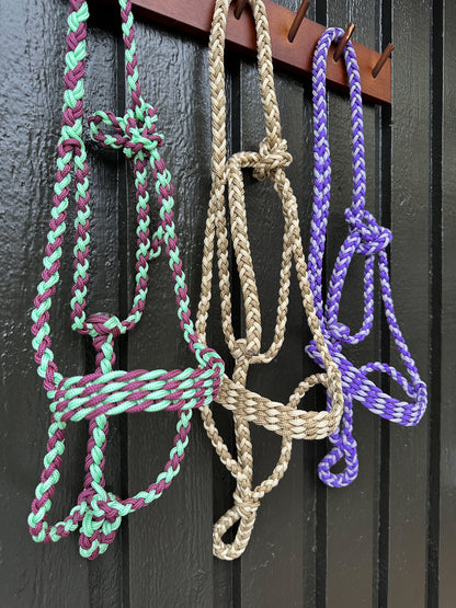 Braided "Mule Tape Style" Rope Halter