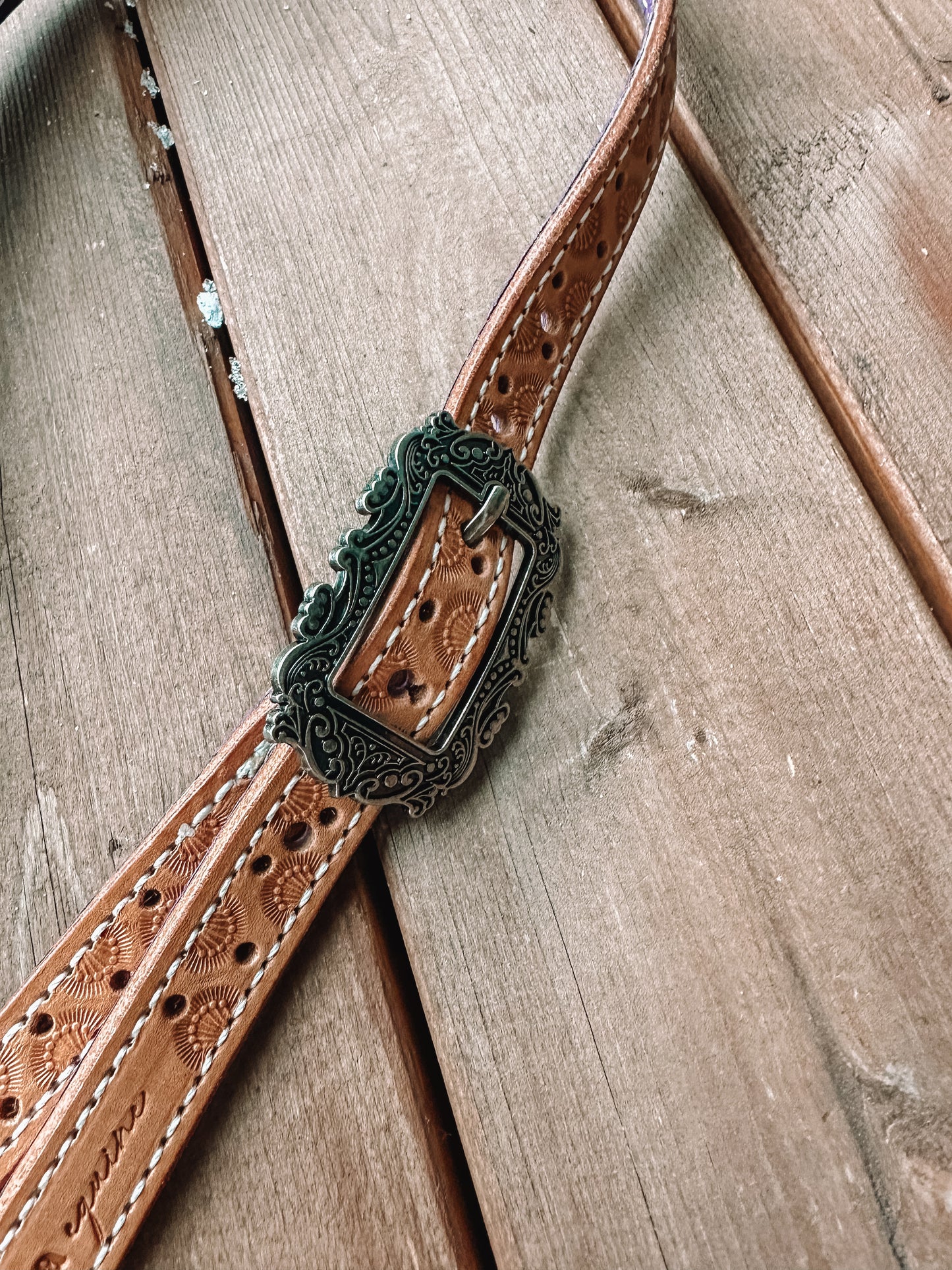 Purple Hearts Split Ear Headstall