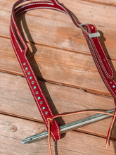 Load image into Gallery viewer, Studded Split Ear Headstall
