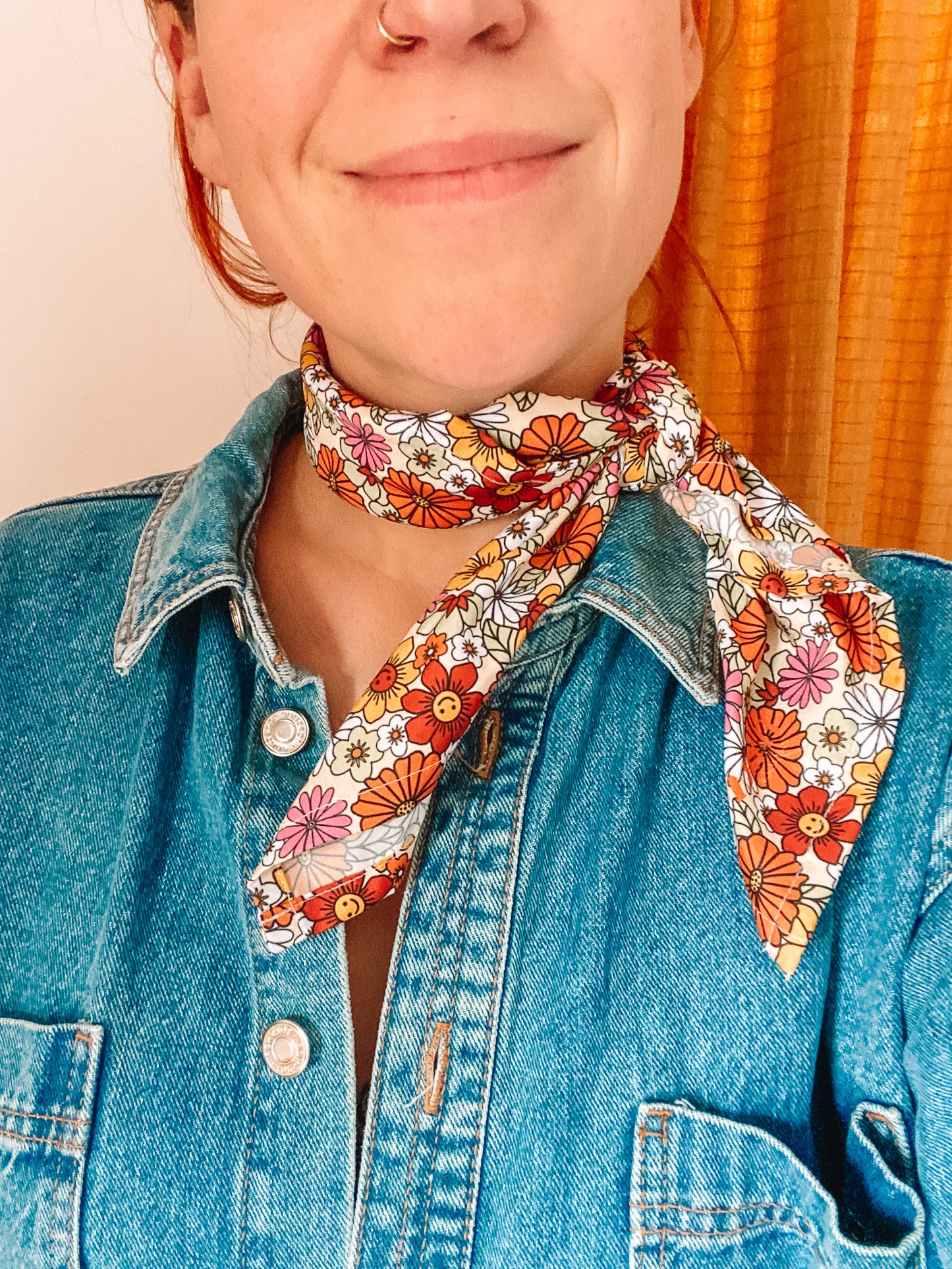 Floral All-Over-Print Scarf