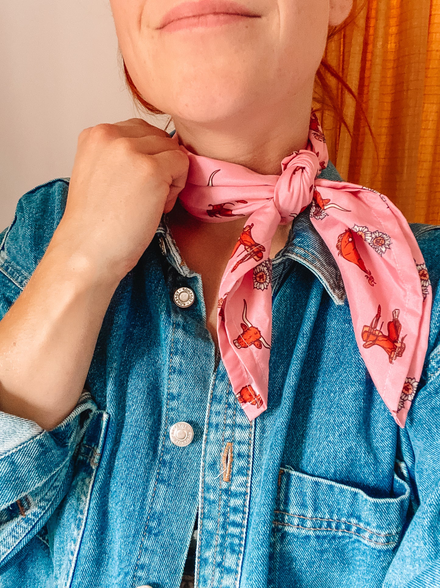 Western Ditzy Printed Scarf