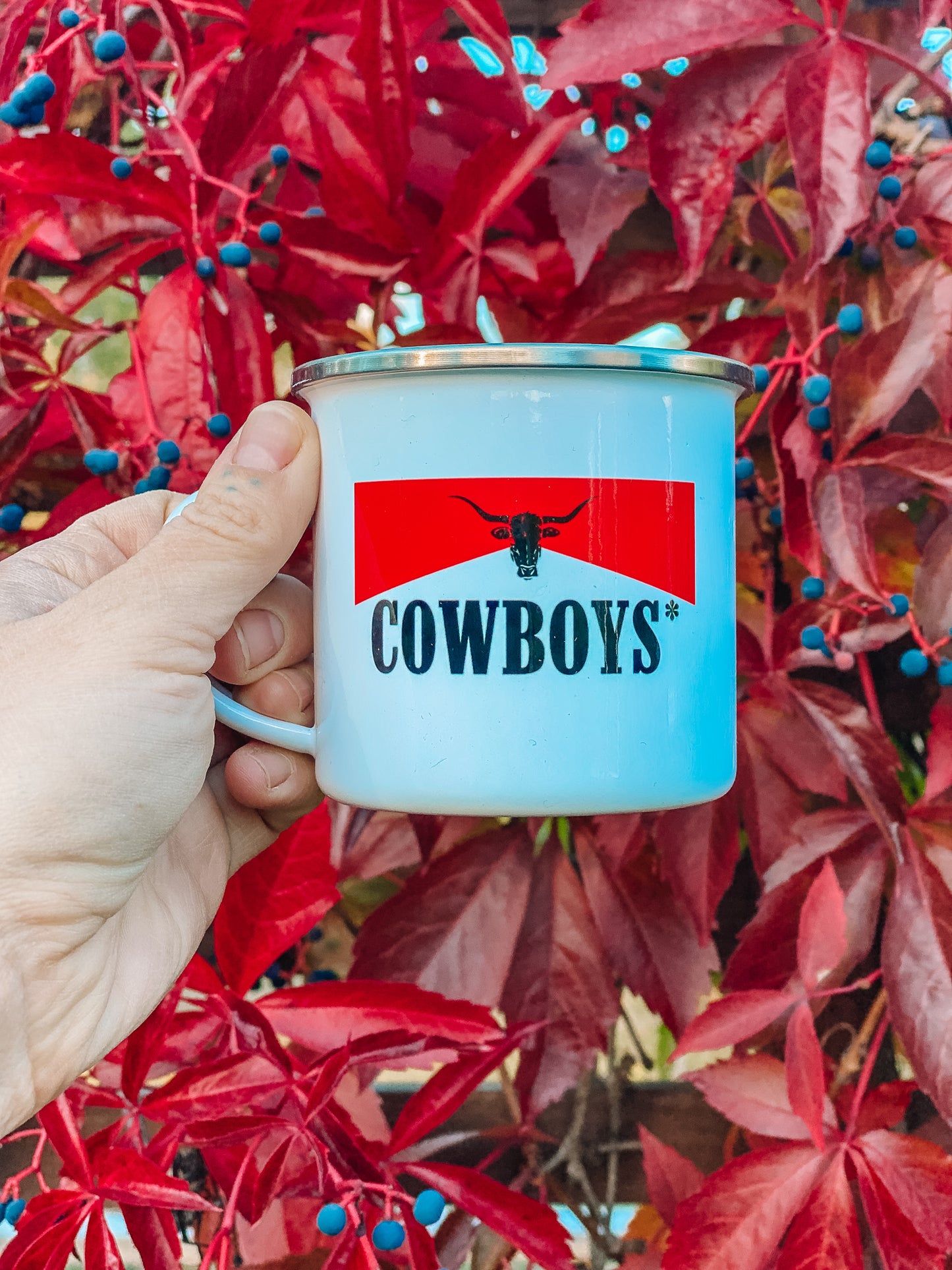 Smokin' Hot Cowboys* Enamel Mug