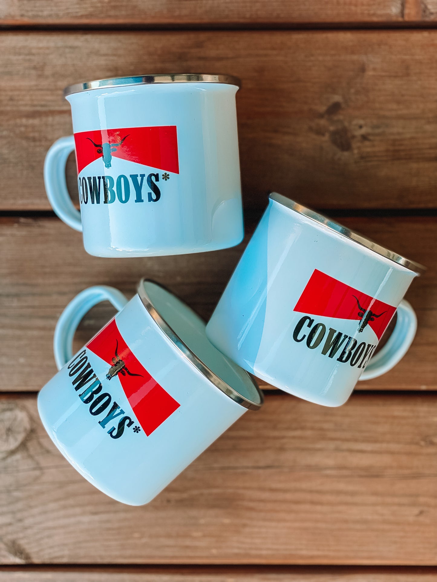 Smokin' Hot Cowboys* Enamel Mug