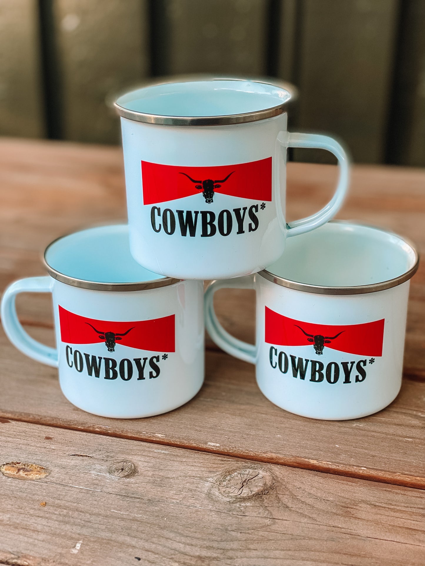 Smokin' Hot Cowboys* Enamel Mug