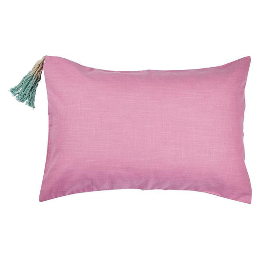 Pantai Tassel Pillowcase - Flamingo