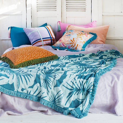 Pantai Tassel Pillowcase - Peach
